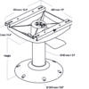 NorSap SAP1110BL Fast Stolstativ Blank Bas - Bild 2